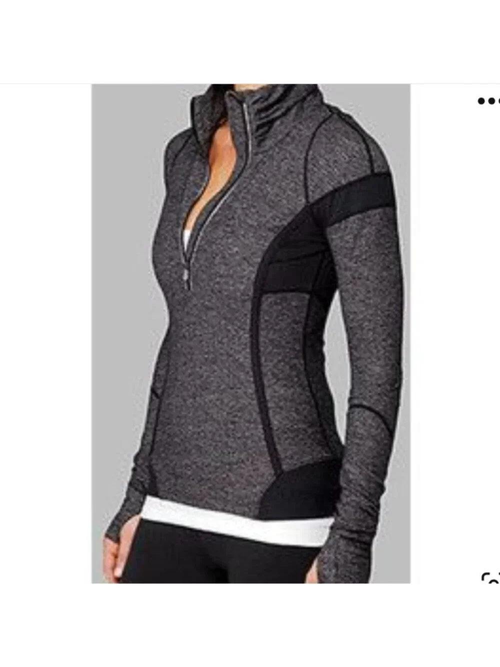 Lululemon Run Inspire Pullover 1/2 Zip Heathered grey